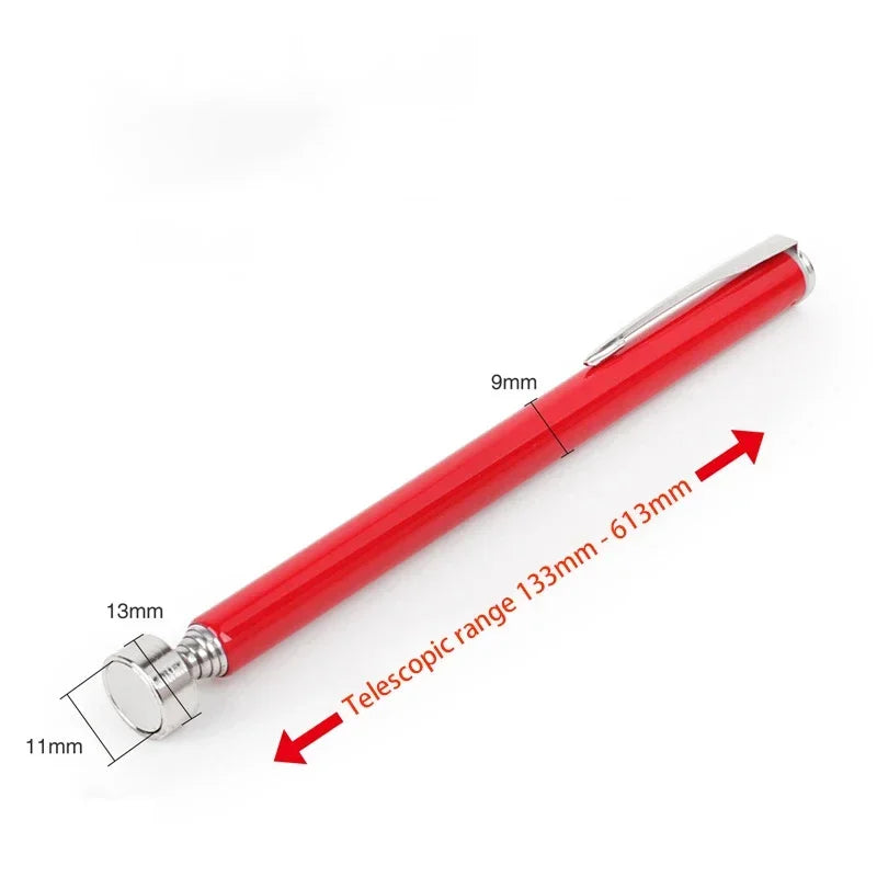 New Telescopic Adjustable Magnetic Pick-Up Tools Magnetic Telescopic Magnet Grip Long Pen Telescopic Magnet Stick with LED Light