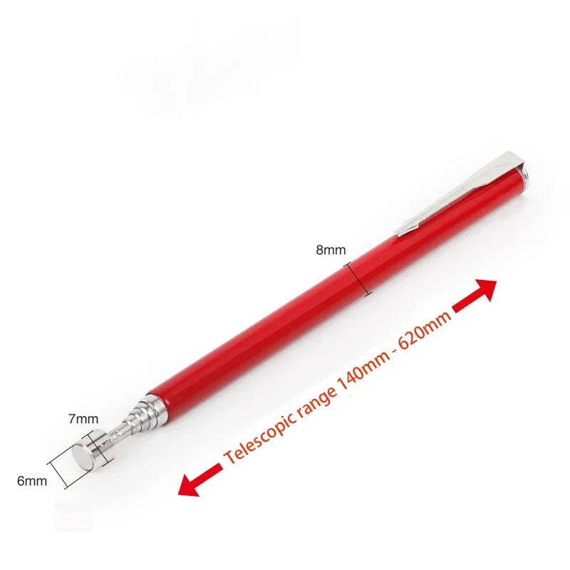 New Telescopic Adjustable Magnetic Pick-Up Tools Magnetic Telescopic Magnet Grip Long Pen Telescopic Magnet Stick with LED Light