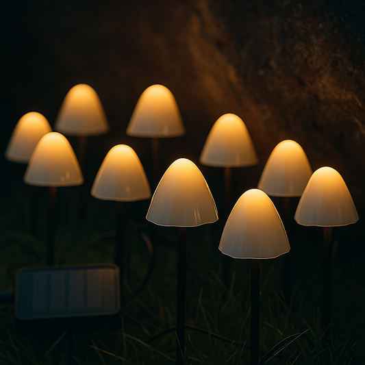 Solar Mushroom Fairy Lights – Garden & Patio Glow